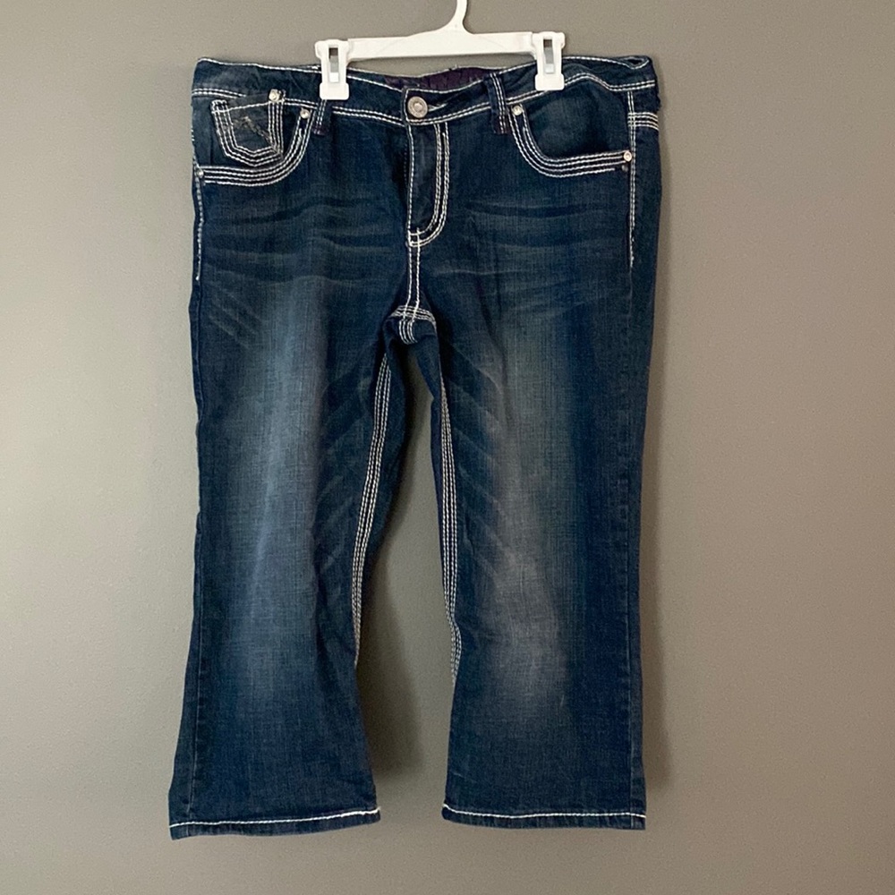 Hydraulic Jean Capris Sz 15/16